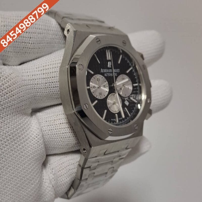Audemars Piguet Royal Oak Chronograph Steel Black Swiss Watch - Image 2