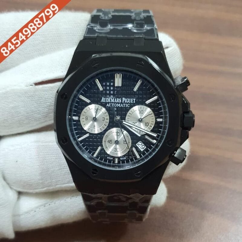 Audemars Piguet Royal Oak Chronograph Steel Full Black Swiss Watch