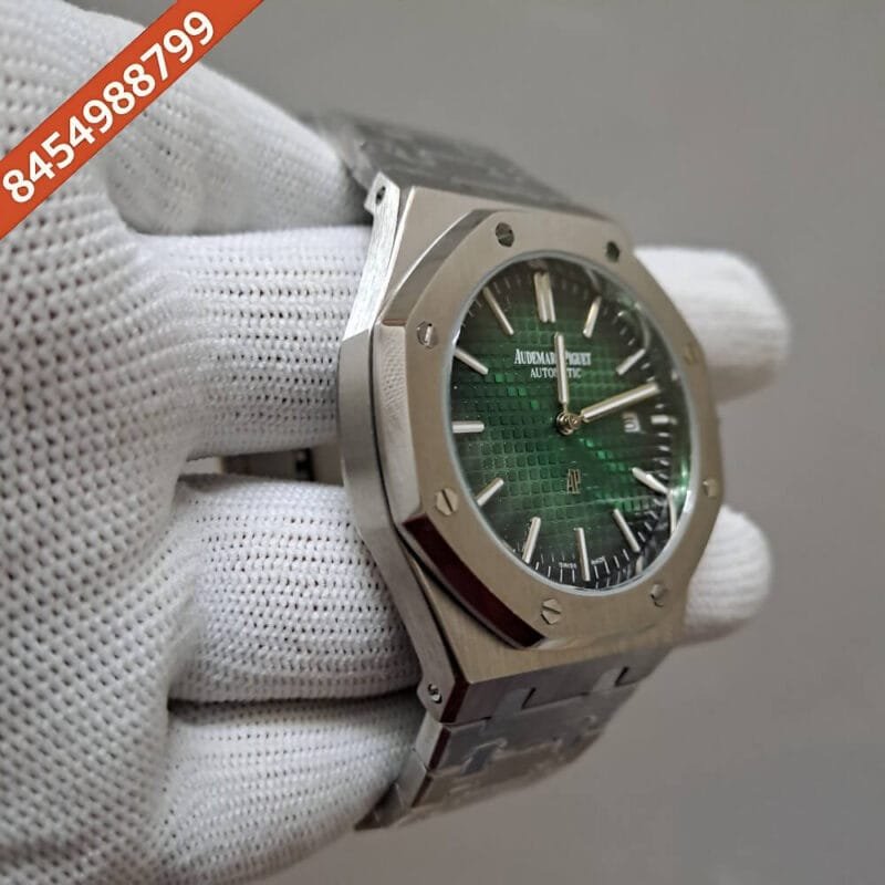 Audemars Piguet Royal Oak Jumbo Sliver Green Dial Swiss Automatic Watch - Image 2