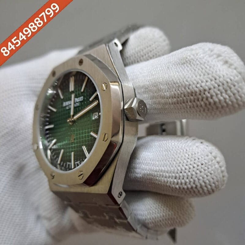 Audemars Piguet Royal Oak Jumbo Sliver Green Dial Swiss Automatic Watch - Image 3