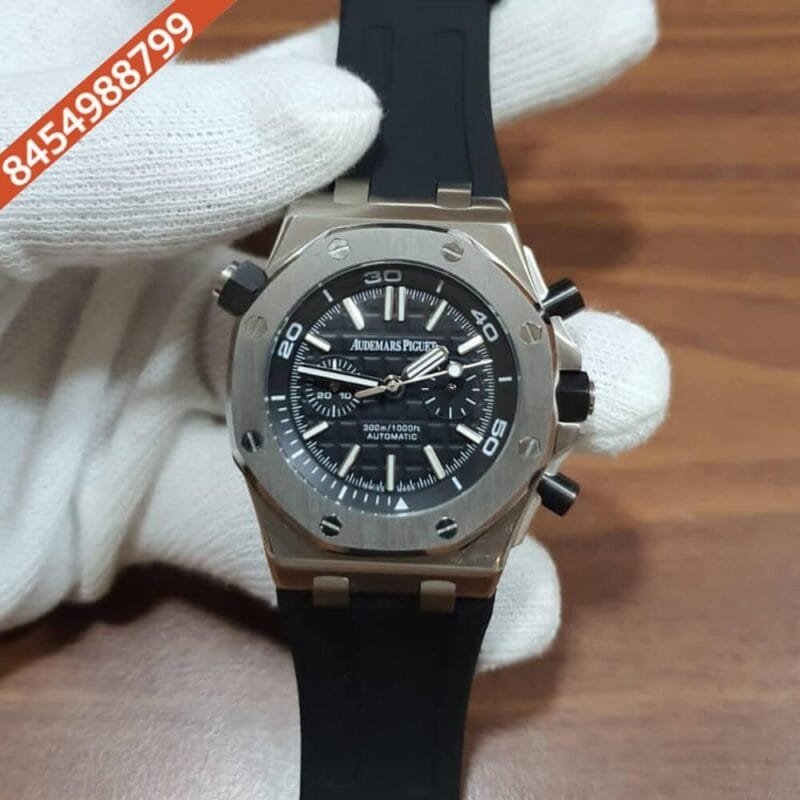 Audemars Piguet Royal Oak Offshore Diver Silver Black Swiss Watch