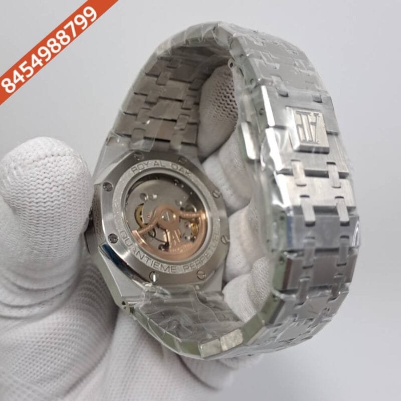 Audemars Piguet Royal Oak Tourbillion Light Blue Stainless Steel Strap Swiss Automatic Watch - Image 4