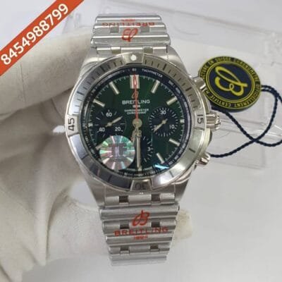 Breitling CHRONOMAT B01 42 Steel Green Dial Swiss ETA Self-winding Movement Watch