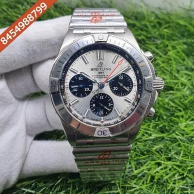 Breitling CHRONOMAT B01 42 Steel White Dial Swiss ETA Self-winding Movement Watch