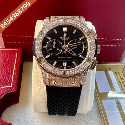 Hublot Classic Susion Chronograph King Black Dial Swiss ETA HUB1153 Self-winding Chronograph Movement Watch