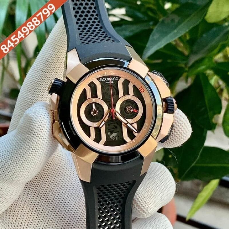 Jacob & Co Epic X Chronograph Black Dial Swiss Automatic Watch