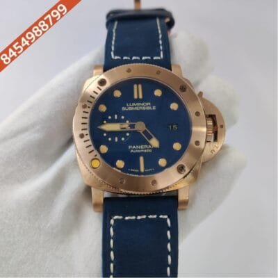 Luminor Panerai Submersible Blue Dial Swiss ETA Automatic Watch