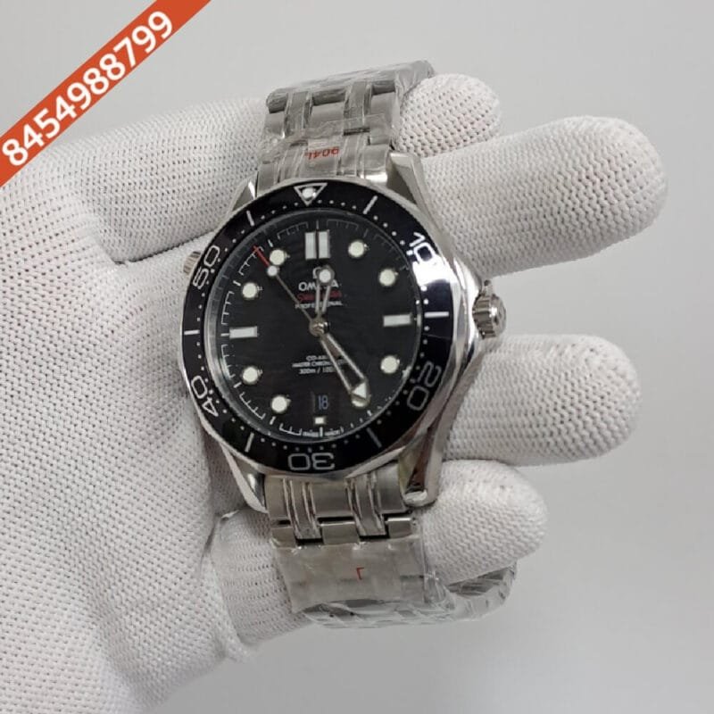 Omega Seamaster Diver Professional Steel Black Dial Swiss Automatic Watch - Image 3