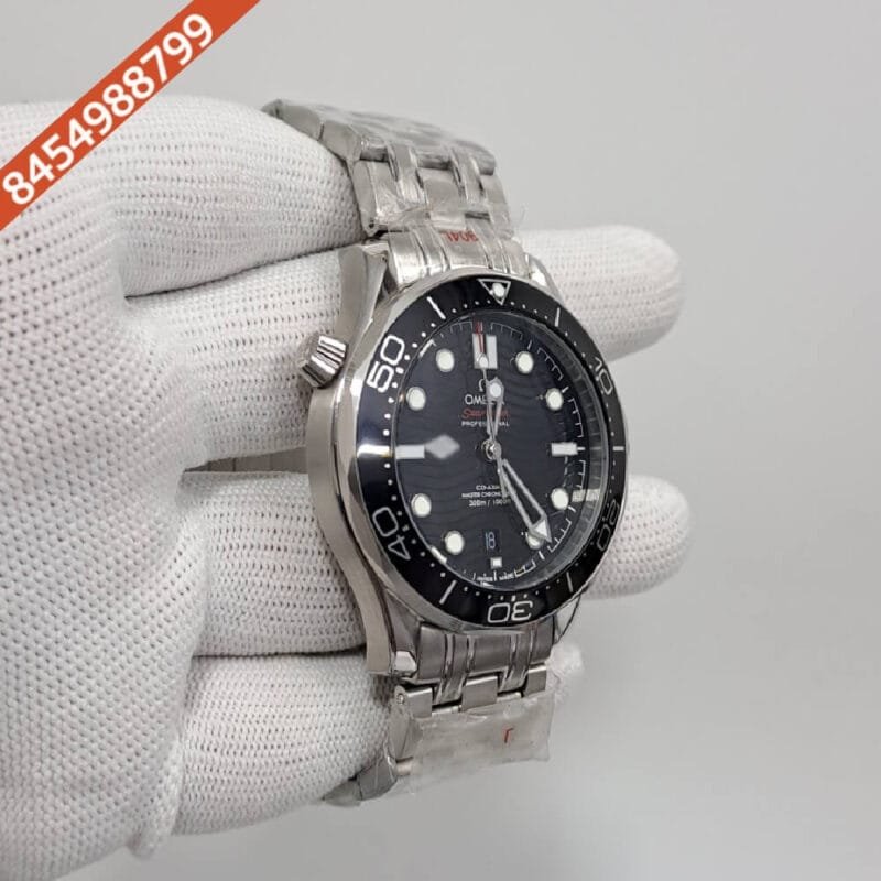 Omega Seamaster Diver Professional Steel Black Dial Swiss Automatic Watch - Image 2