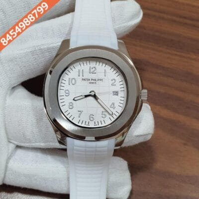 Patek Philippe Aquanaut Silver White Swiss Automatic Watch