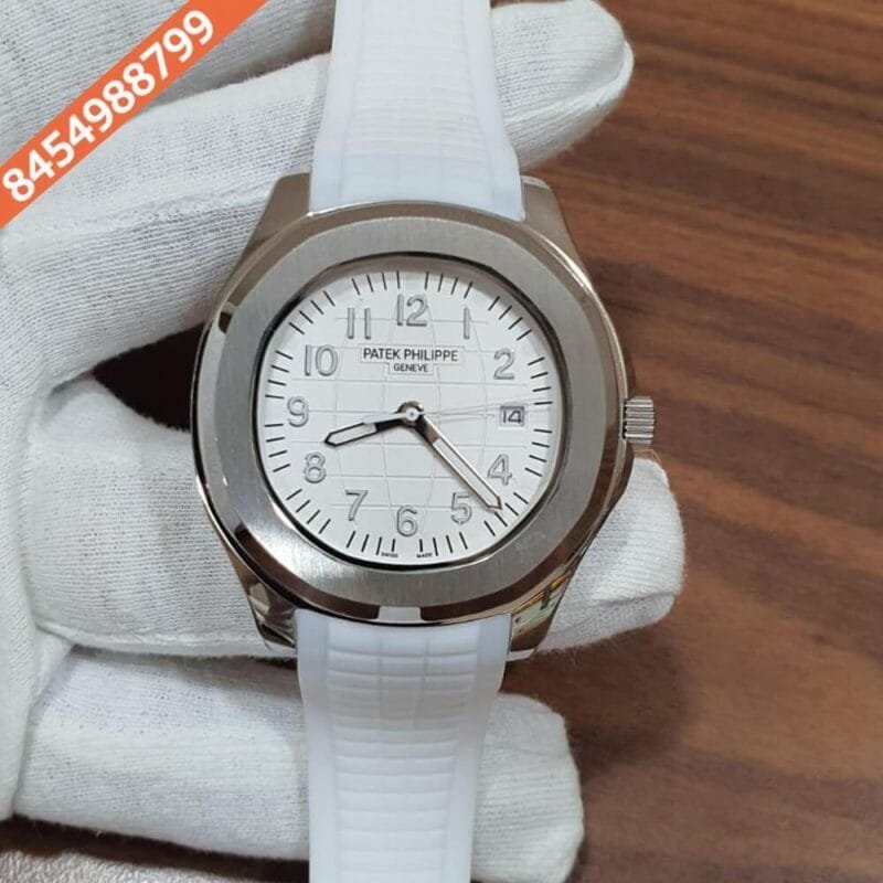 Patek Philippe Aquanaut Silver White Swiss Automatic Watch