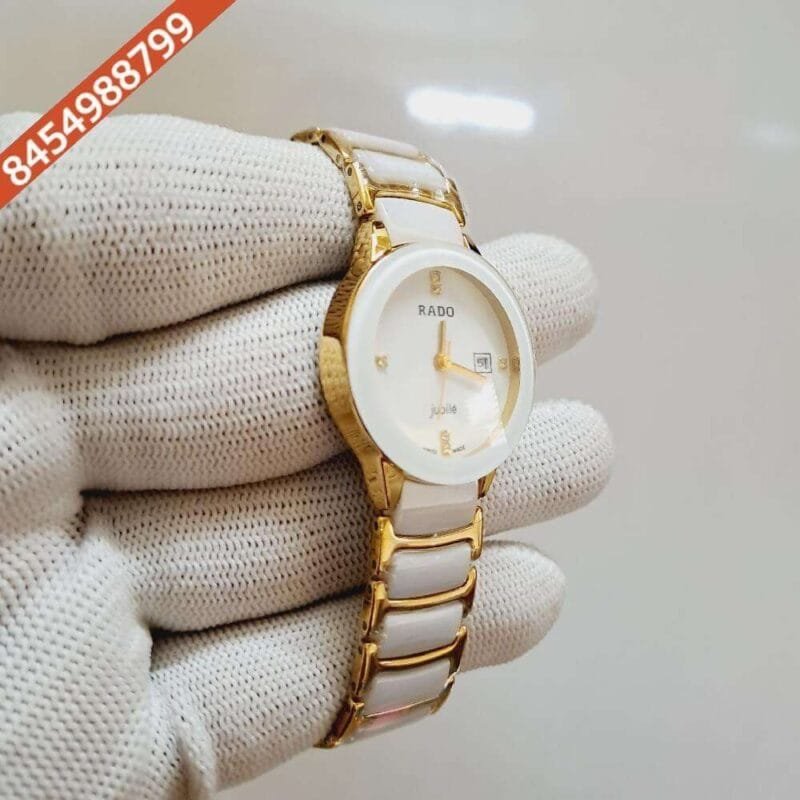 Rado Jubile Centrix Full White Dial Ceramic Watch - Image 2