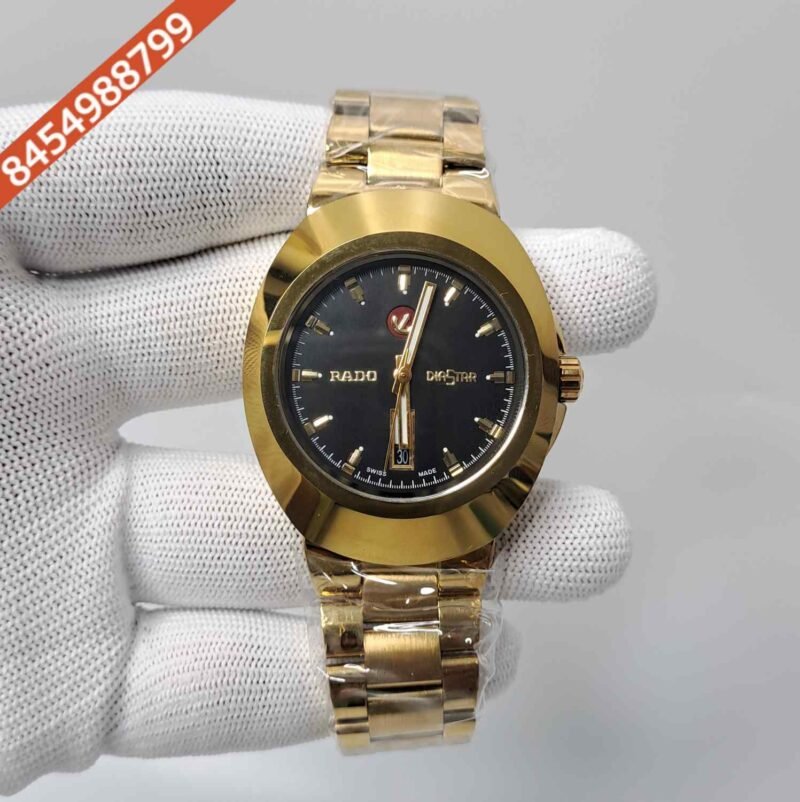 Rado Diastar Steel Black Dial Swiss Automatic Watch