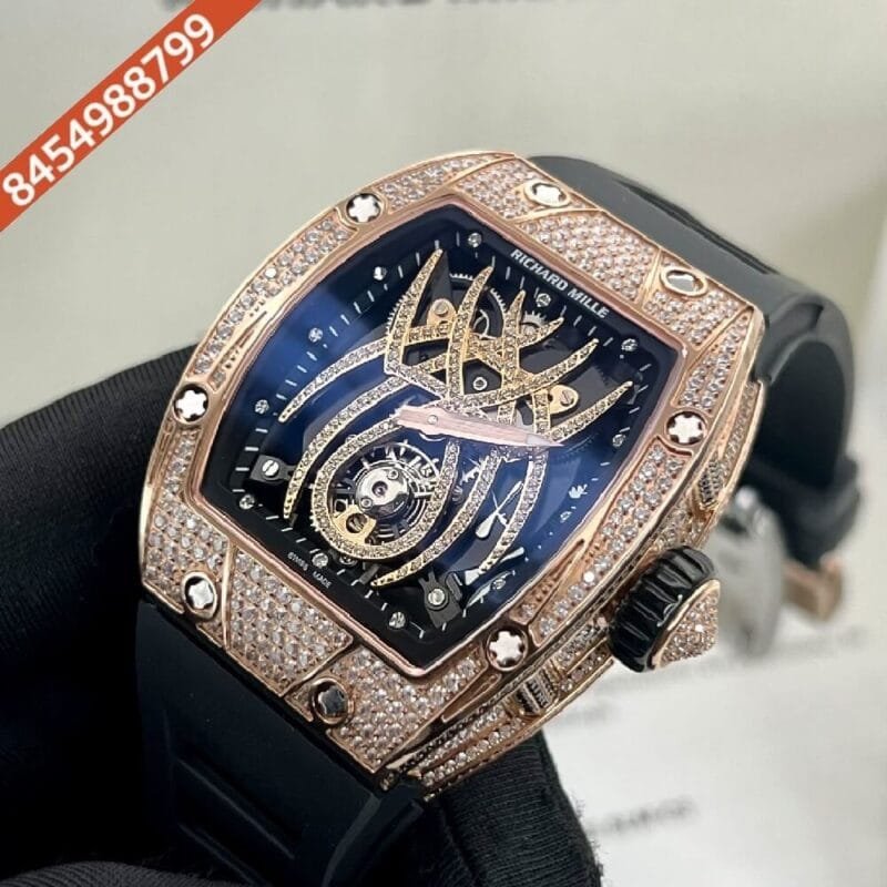 Richard Mille 19-01 Spyder Rose Gold & Diamond Swiss ETA Automatic Watch - Image 2