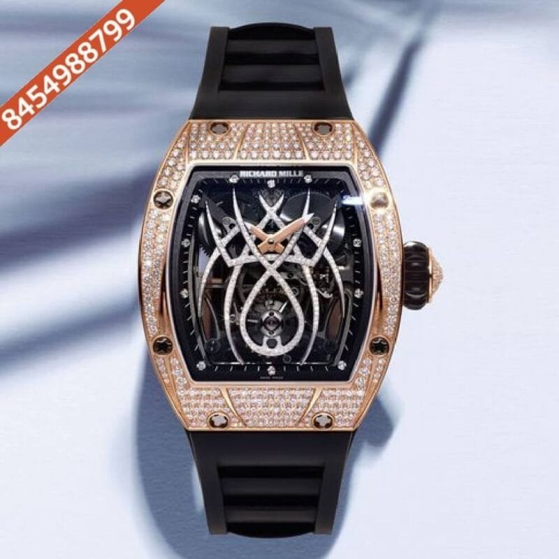 Richard Mille 19-01 Spyder Rose Gold & Diamond Swiss ETA Automatic Watch - Image 3