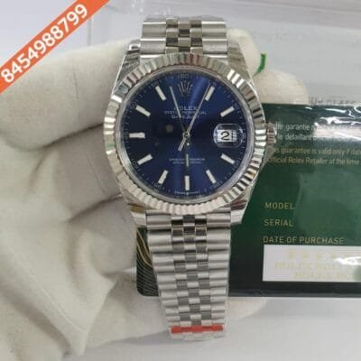 Rolex Date Just Dark Blue Dial Swiss ETA Calibre 3235 Automatic Movement Watch