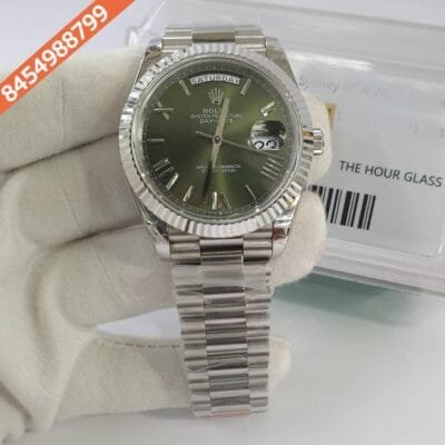 Rolex Day–Date Green Dial Swiss ETA Calibre 3255 Automatic Movement Watch