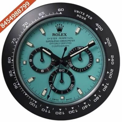 Rolex Oyster Perpetual Green Dial Wall Clock