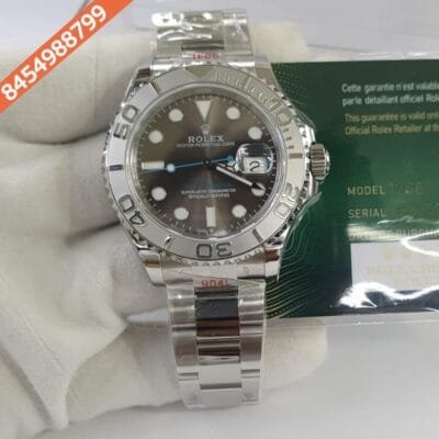 Rolex Yach Master Steel Black Dial Swiss ETA Calibre 2236 Automatic Movement Watch