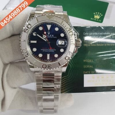 Rolex Yach Master Steel Blue Dial Swiss ETA Calibre 2236 Automatic Movement Watch