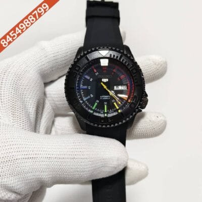 Seiko Rainbow Mod Full Black Swiss Automatic Watch
