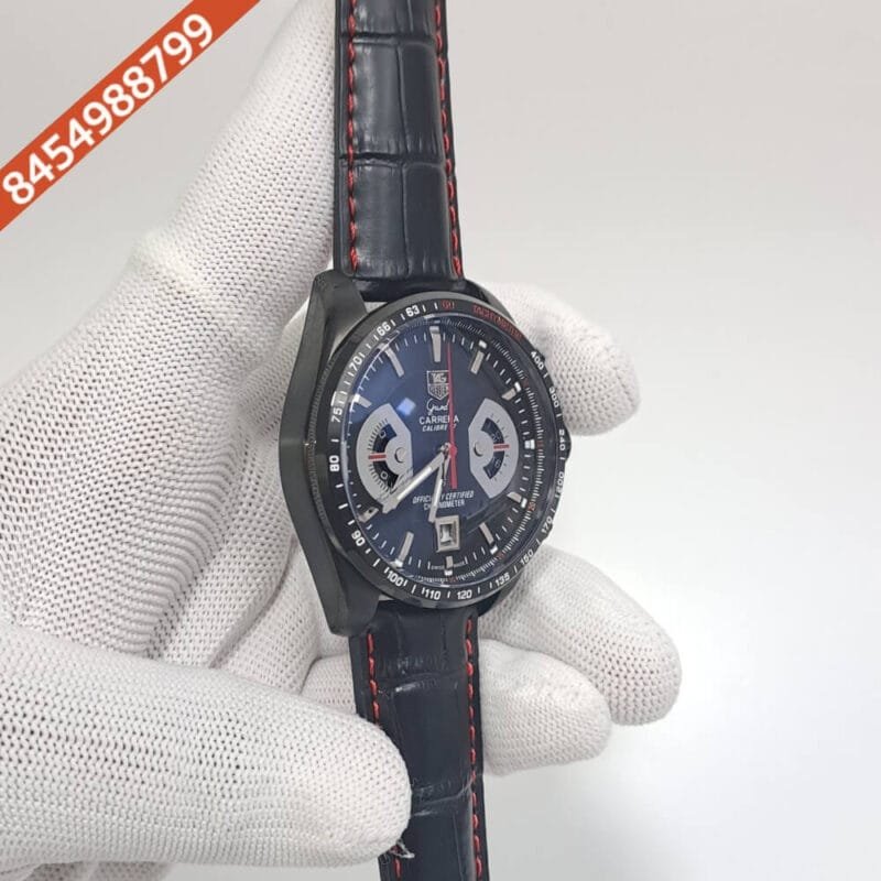 Tag Heuer Grand Carrera Calibre 17 Chronograph Black Dial Swiss Watch - Image 2