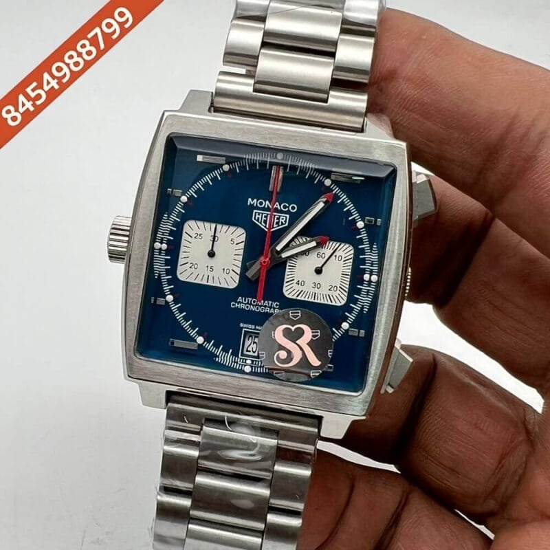 Tag Heuer Monaco Caliber 12 Steel Blue Dial Swiss Watch