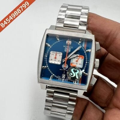 Tag Heuer Monaco Caliber 12 Steel Blue Dial Swiss Watch