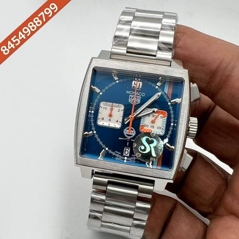 Tag Heuer Monaco Caliber 12 Steel Blue Dial Swiss Watch
