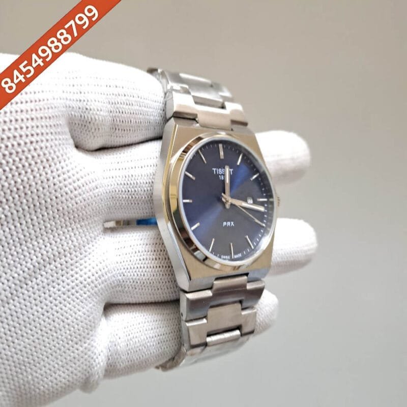 Tissot 1853 T-Classic PRX Blue Dial Stainless Steel Strap Swiss Watch - Image 2