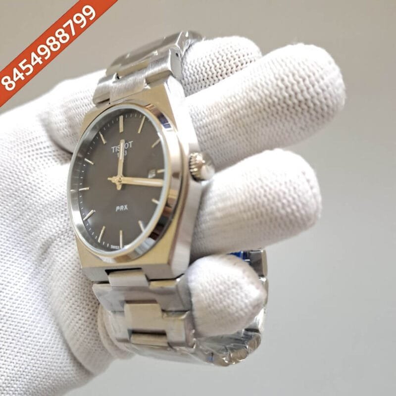 Tissot 1853 T-Classic PRX Blue Dial Stainless Steel Strap Swiss Watch - Image 3