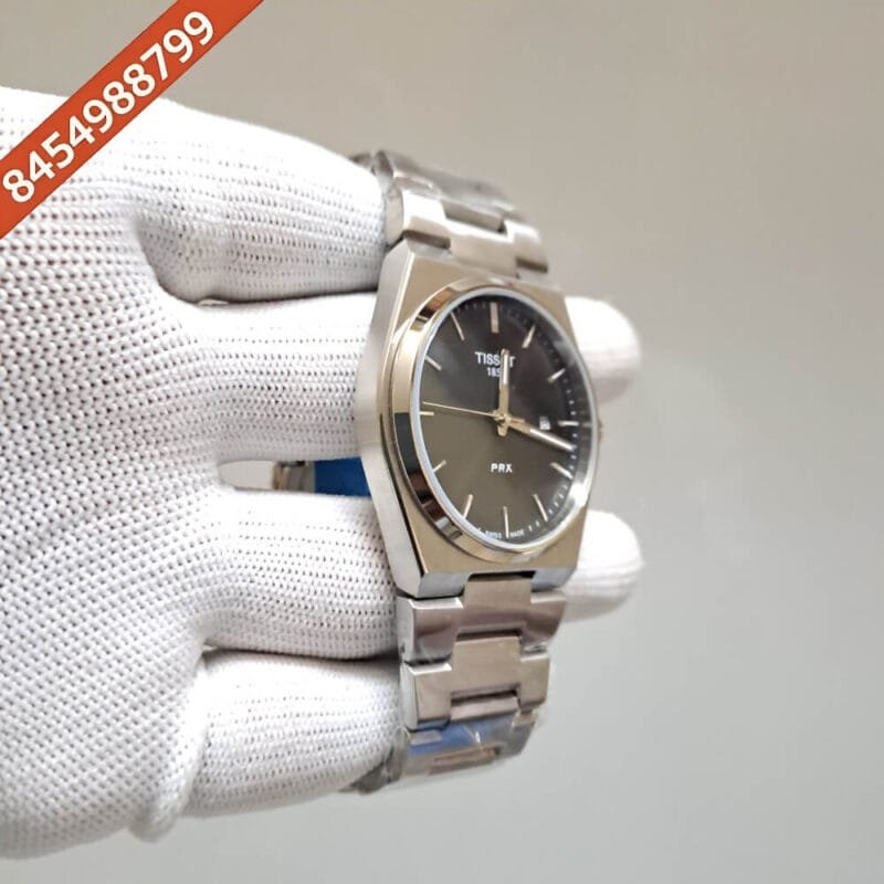 Tissot Men's PRX 316L Stainless Steel Case Swiss Watch - Image 2