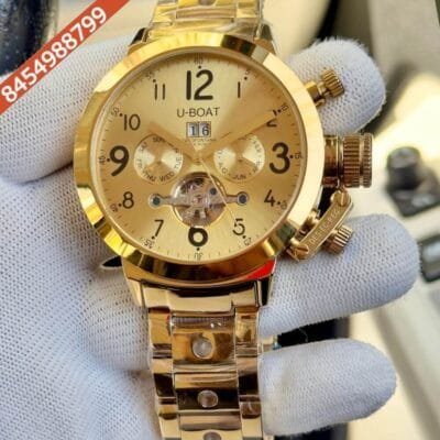 U-Boat Tourbillion Full Gold Swiss  Watch