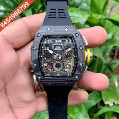 Richard Mille RM 011 03 Full Black Swiss ETA Automatic Watch