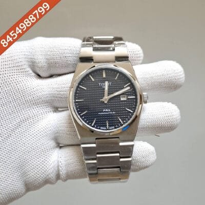 Tissot 1853 T-Classic PRX Black Dial Stainless Steel Strap Swiss Watch