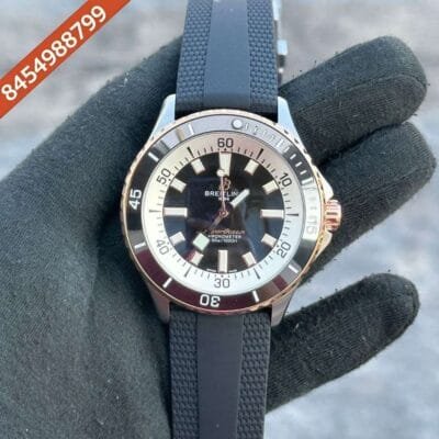 Breitling Super Ocean 44 Kelly Slater Black Dial Black Rubber Strap Swiss Automatic Watch