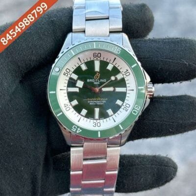 Breitling Super Ocean 44 Kelly Slater Steel Green Dial Swiss Automatic Watch