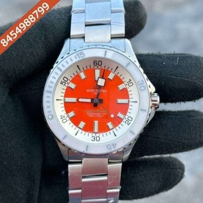 Breitling Super Ocean 44 Kelly Slater Steel Orange Dial Swiss Automatic Watch