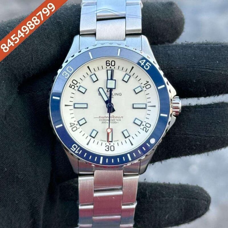 Breitling Super Ocean 44 Kelly Slater Steel White Dial Swiss Automatic Watch