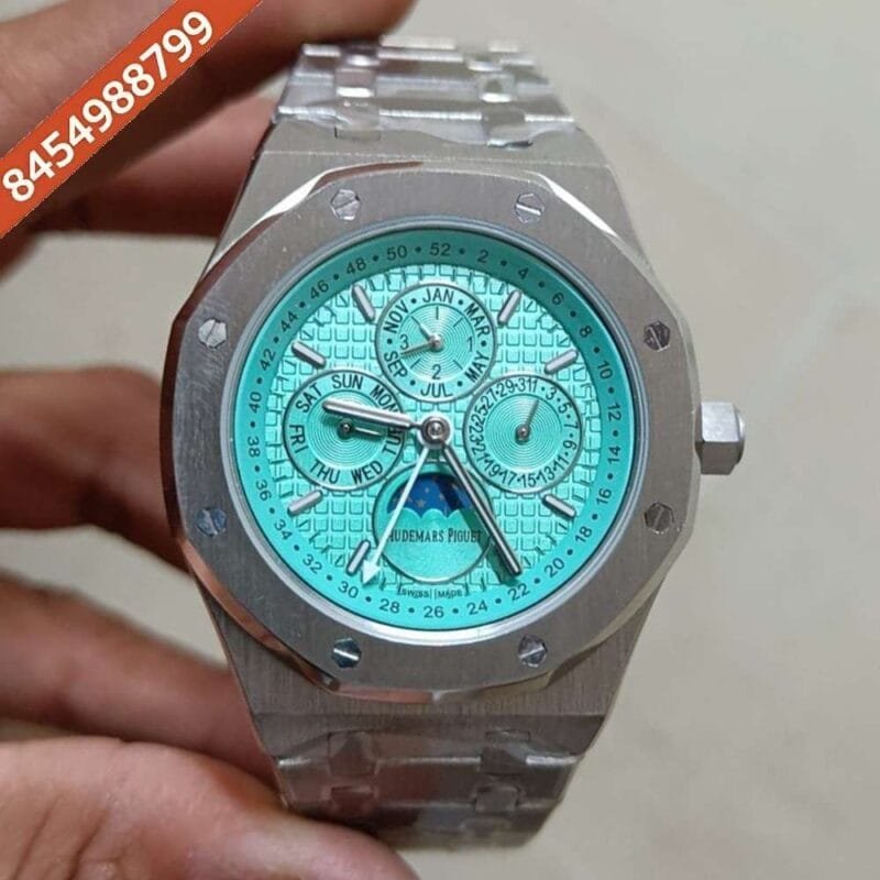 Audemars Piguet Royal Perceptual Calender Silver Tiffany Dial Swiss Automatic Watch