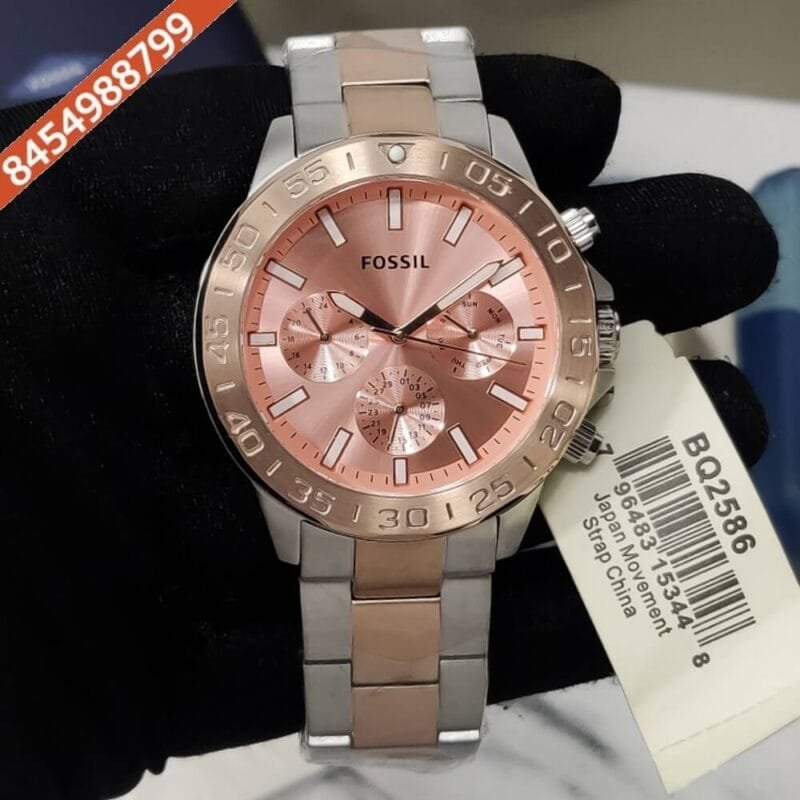 Fossil BANNON Multifunction Dual Tone Chrongraph  Movement Swiss Watch