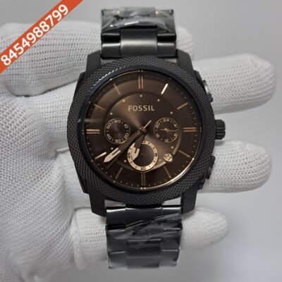Fossil Chonograph Brown Dial Steel Swiss Watch