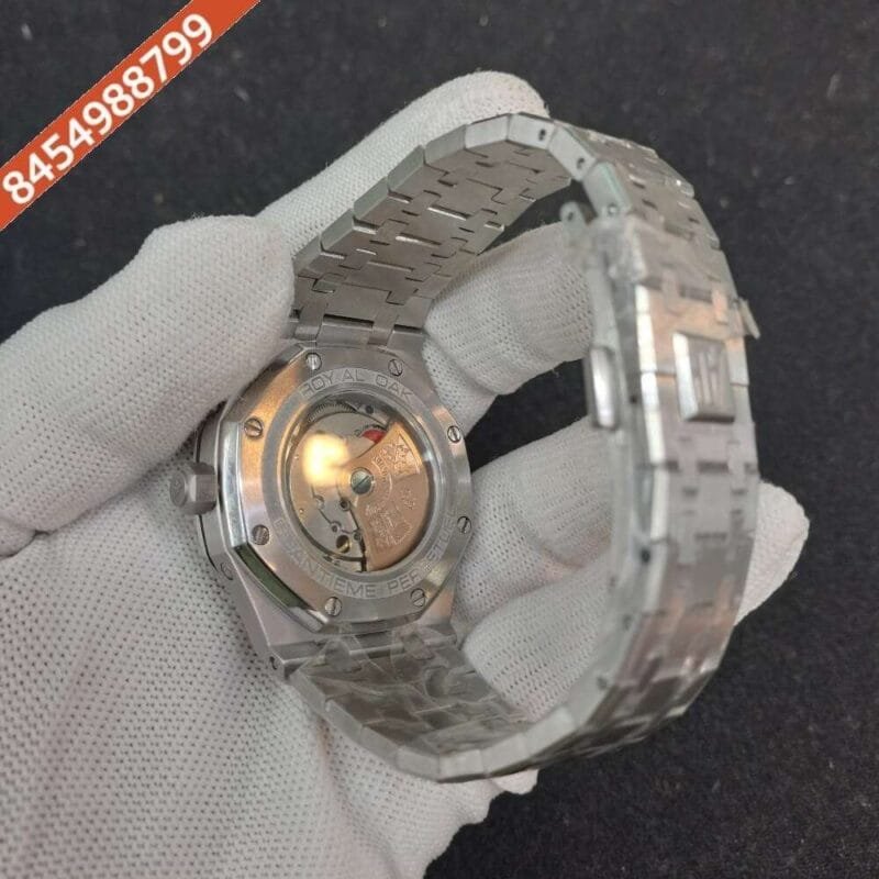 Audemars Piguet Royal Perceptual Calender Silver Blue Dial Swiss Automatic Watch - Image 4