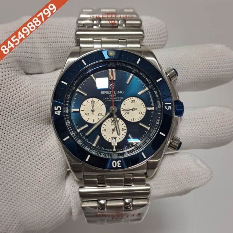 Breitling Chronomat Blue Dial Stainless Steel Swiss Watch