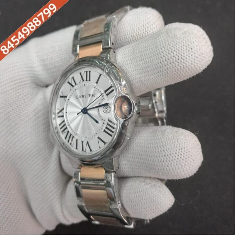 Cartier Ballon Bleu De Dual Tone White Dial Swiss Automatic Watch - Image 2
