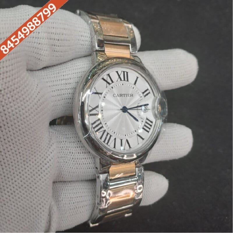 Cartier Ballon Bleu De Dual Tone White Dial Swiss Automatic Watch - Image 3
