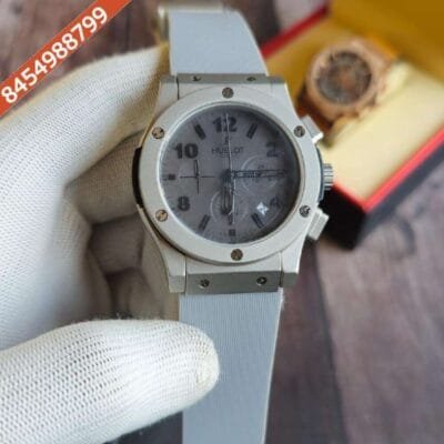 Hublot Vendom 3 Chronograph Full Grey Rubber Strap Watch