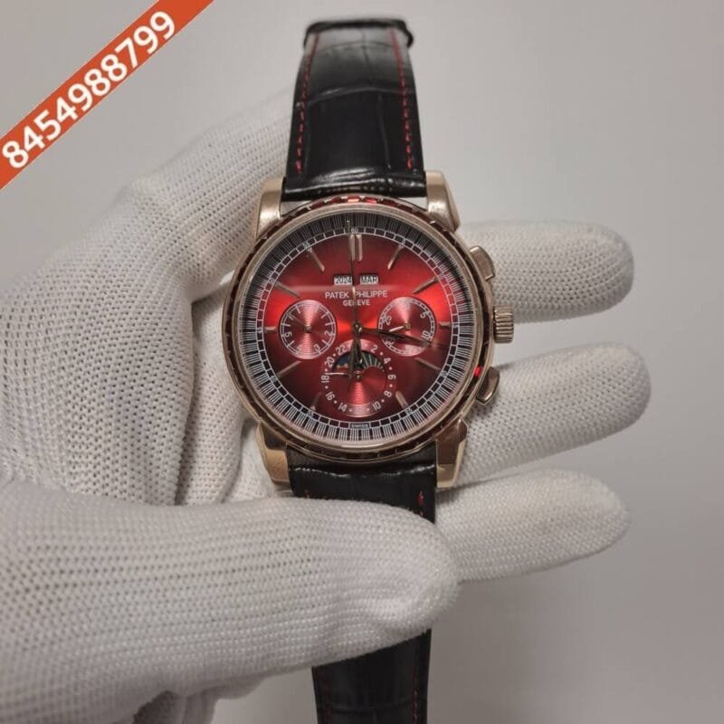 Patek Philippe Grand Complications Red Dial Swiss Automatic Watch