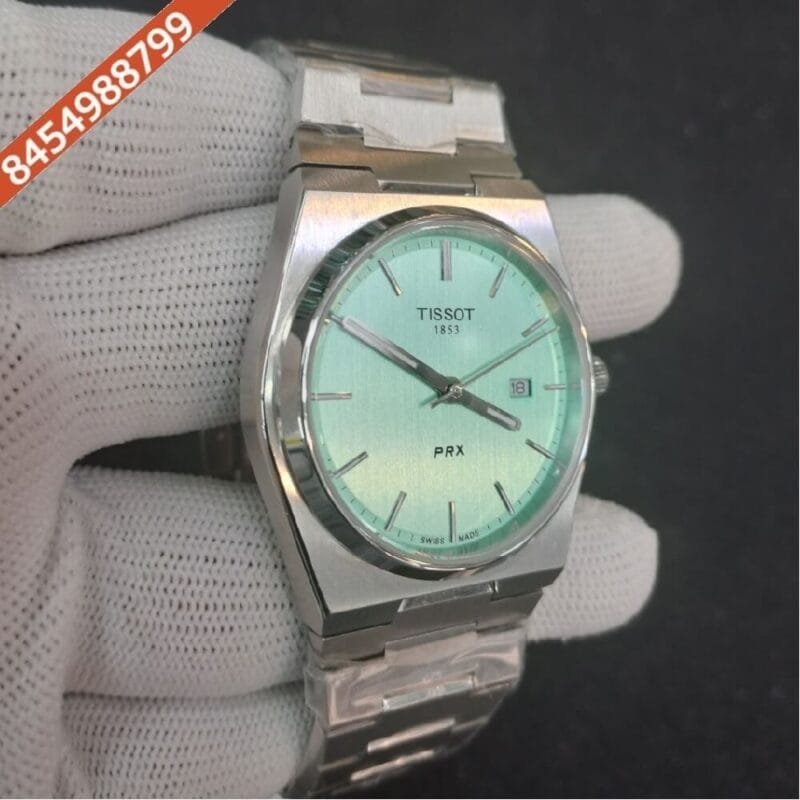 Tissot Classic PRX Blue Dial Stainless Steel Swiss Watch - Image 2