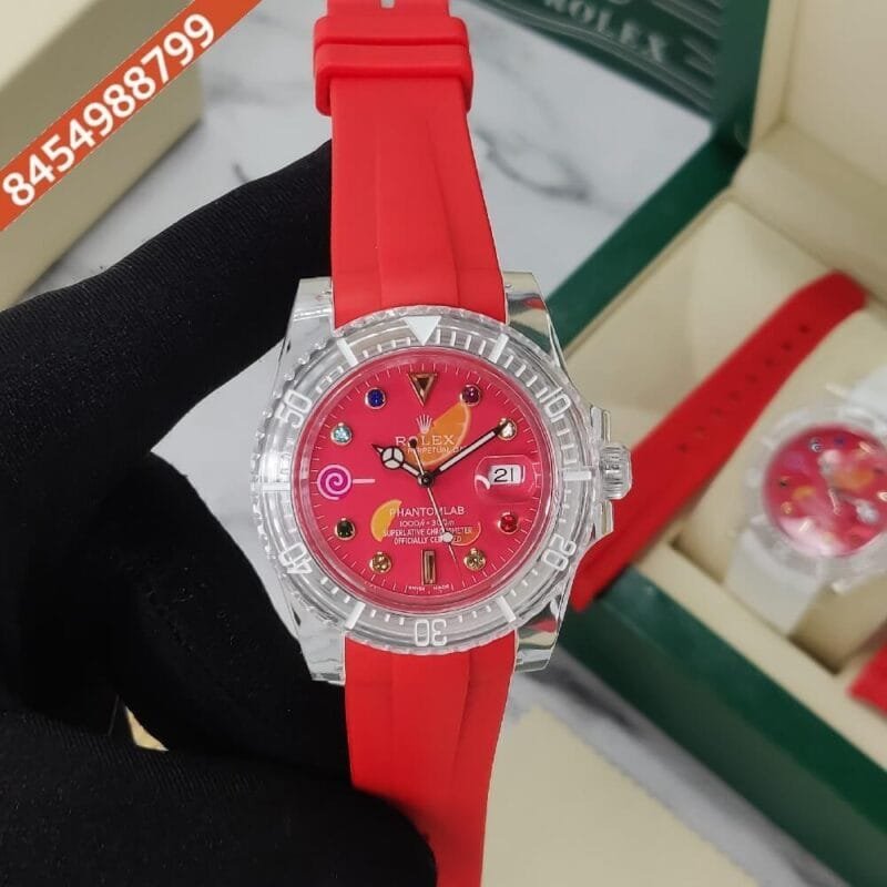 Rolex Submariner Phantomlab Full Red Swiss Automatic Watch